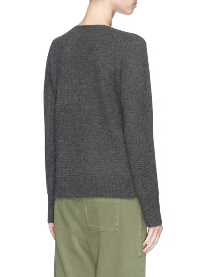 Shop James Perse Cashmere Thermal Stitch Knit Sweater