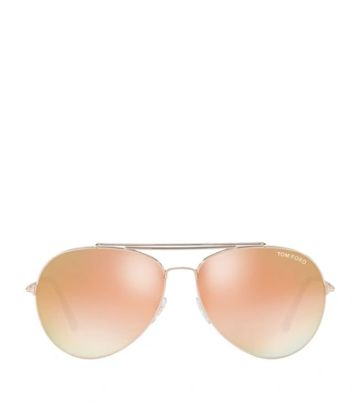 Shop Tom Ford Pilot Sunglasses In Pink