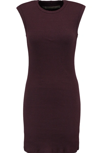 Enza Costa Ribbed-knit Mini Dress