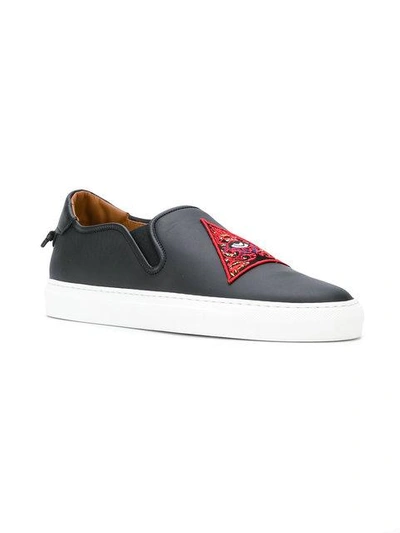 Givenchy Leather Slip On With Embroidered Patch