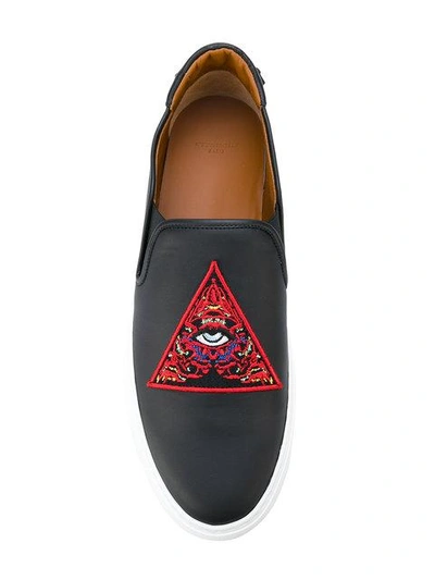 Givenchy Leather Slip On With Embroidered Patch
