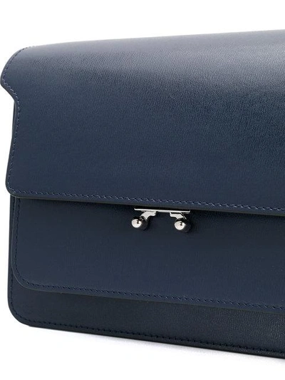 Shop Marni Trunk Shoulder Bag - Blue