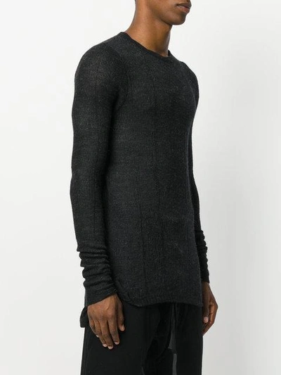 Shop Lost & Found Classic Fitted Sweater In Black