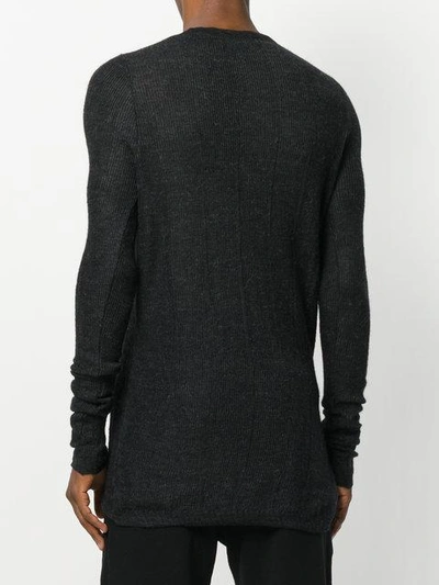 Shop Lost & Found Classic Fitted Sweater In Black