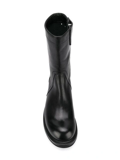 Shop Rick Owens Creeper Boots - Black