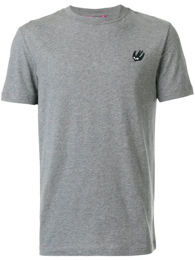 Mcq By Alexander Mcqueen Men's Short Sleeve T-shirt Crew Neckline Jumper Swallow In Grey