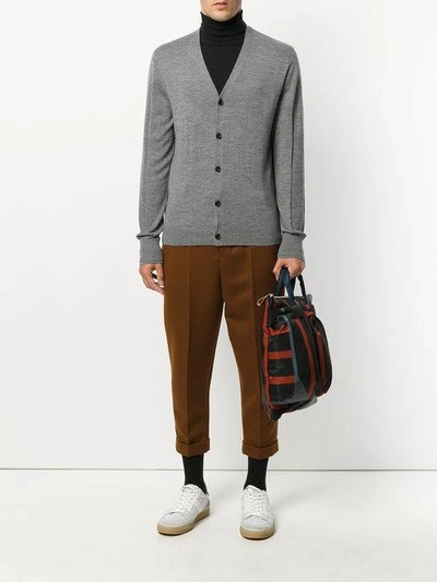 Shop Joseph V-neck Cardigan In Grey