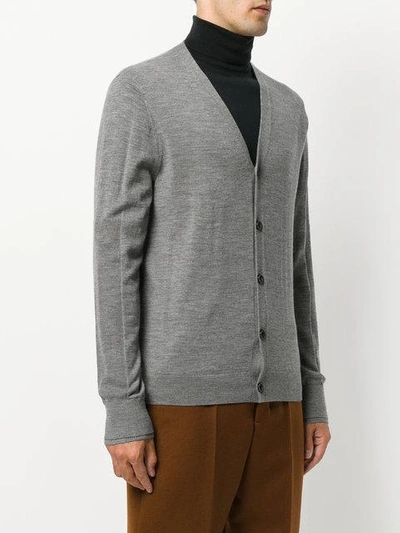 Shop Joseph V-neck Cardigan In Grey