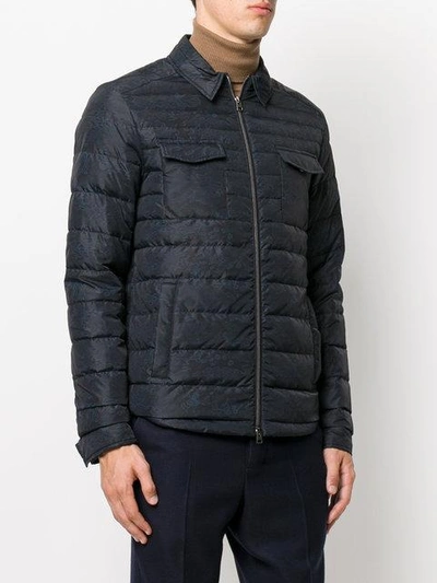 Shop Etro Quilted Lightweight Jacket - Blue