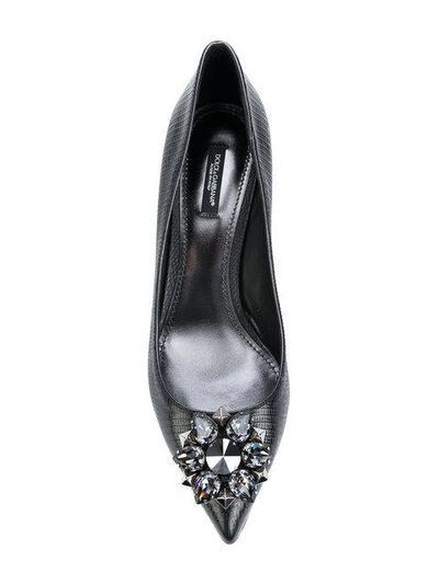 Shop Dolce & Gabbana Embellished Pumps - Black