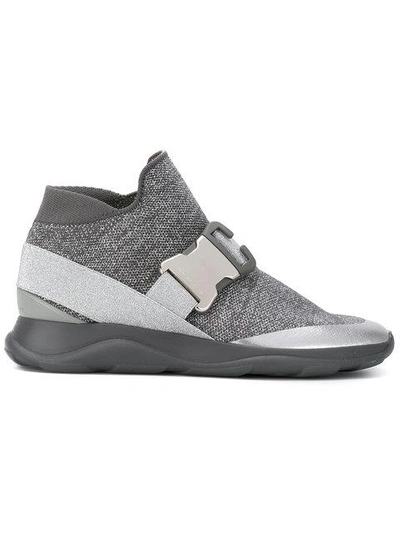 Shop Christopher Kane Knitted High Top Sneakers