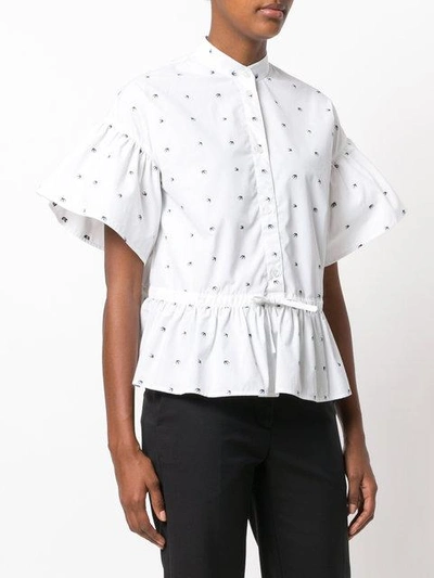 Shop Mcq By Alexander Mcqueen Bubble Sleeve Shirt