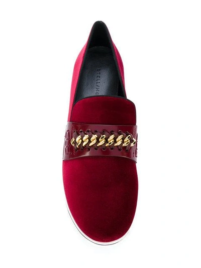 Shop Stella Mccartney Binx Loafers - Red