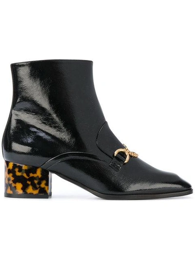 Shop Stella Mccartney Contrast Heel Ankle Boots
