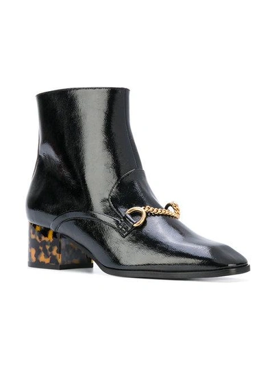 Shop Stella Mccartney Contrast Heel Ankle Boots