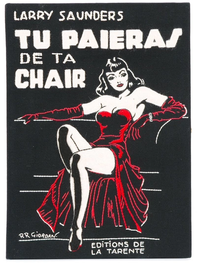 Olympia Le-tan Tu Paieras De Ta Chair Book Clutch In Black