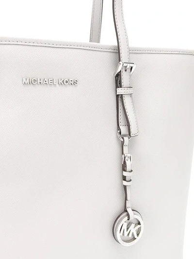 Shop Michael Michael Kors Jet Set Tote Bag In Grey