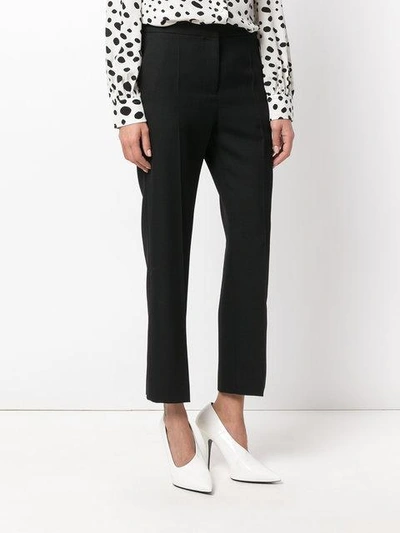 Shop Haider Ackermann Cropped Tailored Trousers - Black