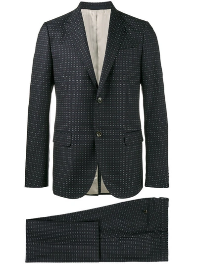 Gucci Dotted Suit In Blue