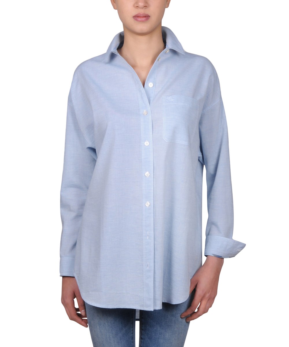 light blue burberry shirt
