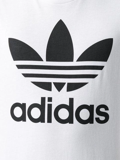 Shop Adidas Originals Original Trefoil T In White