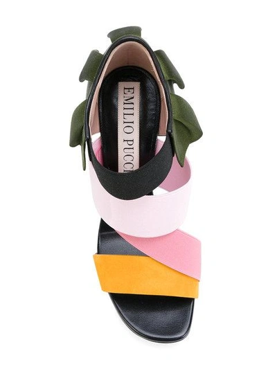 Shop Emilio Pucci Frilled Stiletto Sandals