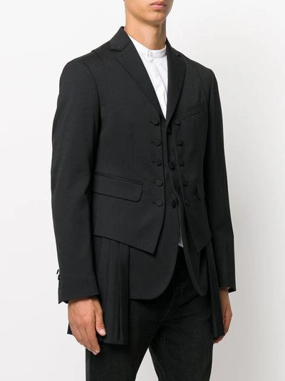 Shop Dsquared2 Waistcoat Layer Blazer In Black