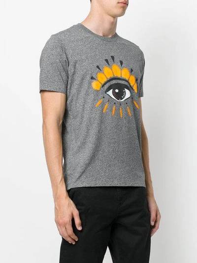 Shop Kenzo 'eye' T-shirt In Grey