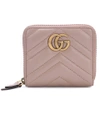 GUCCI GG Marmont matelassé leather wallet,P00273302
