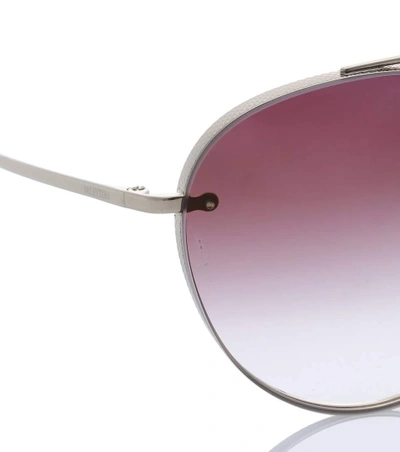 Shop Valentino Aviator Sunglasses In Pink