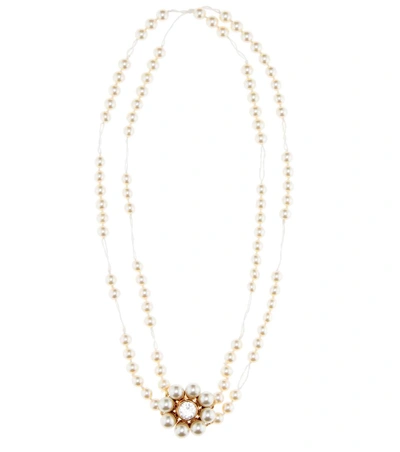 Stella Mccartney Faux-pearl Necklace In White