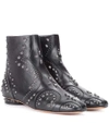 VALENTINO GARAVANI LEATHER ANKLE BOOTS,P00266121