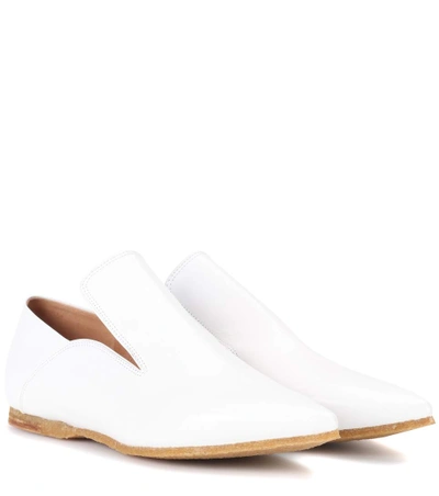 Dries Van Noten Leather Loafers In White