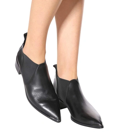 Shop Acne Studios Jenny Leather Ankle Boots In Black