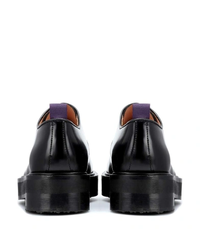 Shop Eytys Kingston Leather Derby Shoes In Black