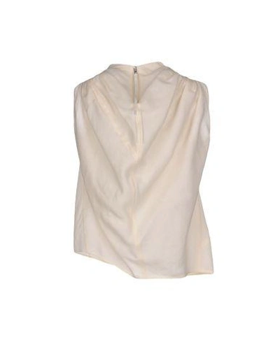 Shop Rick Owens Tops In Ivory