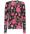 DOLCE & GABBANA Floral-printed cashmere cardigan