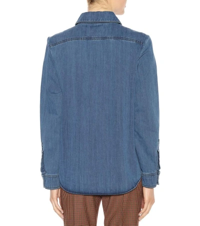 Shop Chloé Denim Shirt In Blue