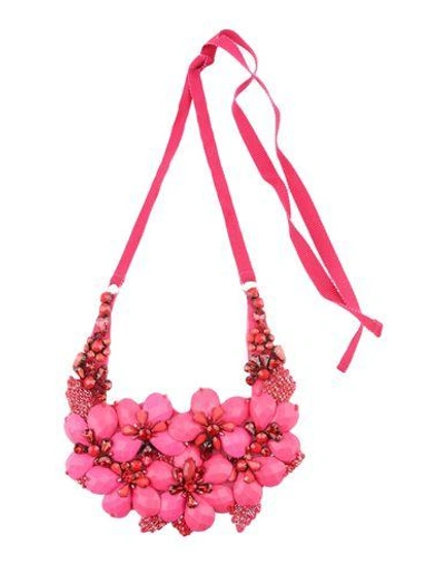 Alberta Ferretti Necklace In Fuchsia