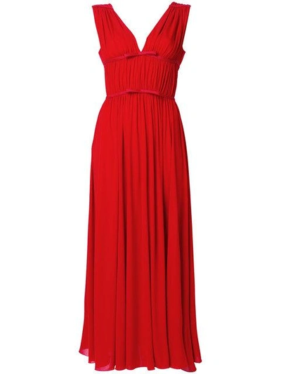 Shop Giambattista Valli Bow-embellished Dress - Red