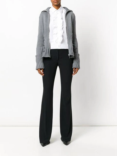 Shop Alexander Mcqueen Zipped Knit Cardigan