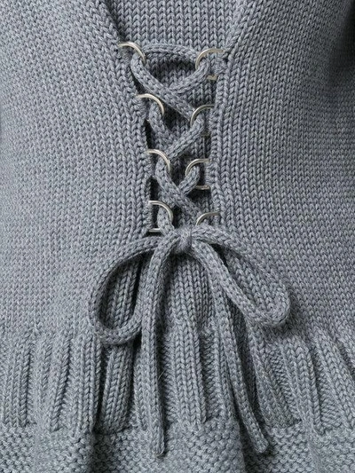 Shop Alexander Mcqueen Zipped Knit Cardigan