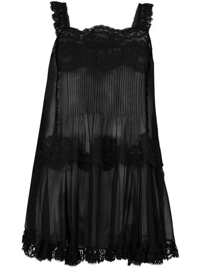 Shop Dolce & Gabbana Lace Petticoat - Black