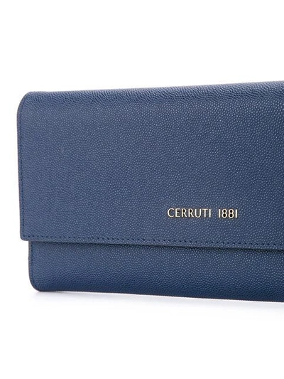 Shop Cerruti 1881 Fold Over Cross Body Bag - Blue