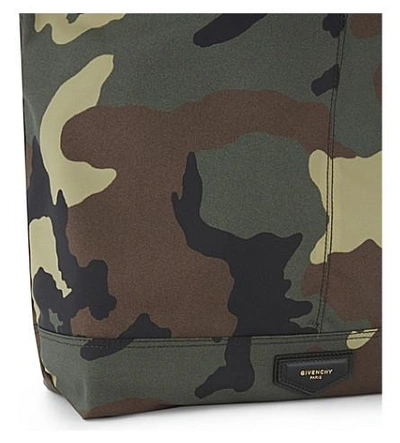 Shop Givenchy Camouflage Cordura Canvas Tote