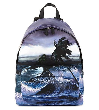 Shop Givenchy Hawaii Print Backpack In Multi