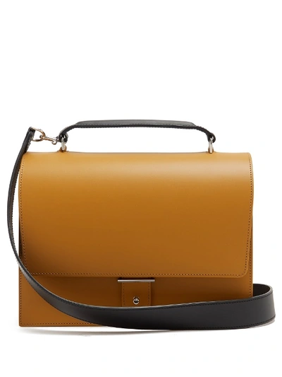 Pb 0110 Ab3 Leather Shoulder Bag In Terracotta-brown
