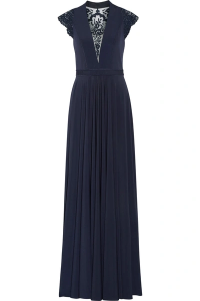 Catherine Deane Brooke Embroidered Tulle And Jersey Gown