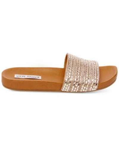Shop Steve Madden Women's Dazzle Embellished Sandals In Rhinestone