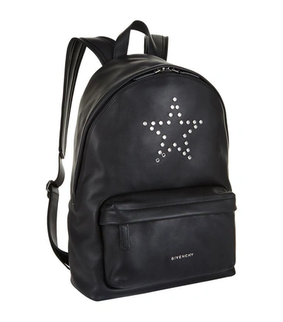 Shop Givenchy Small Leather Star Stud Backpack In Black